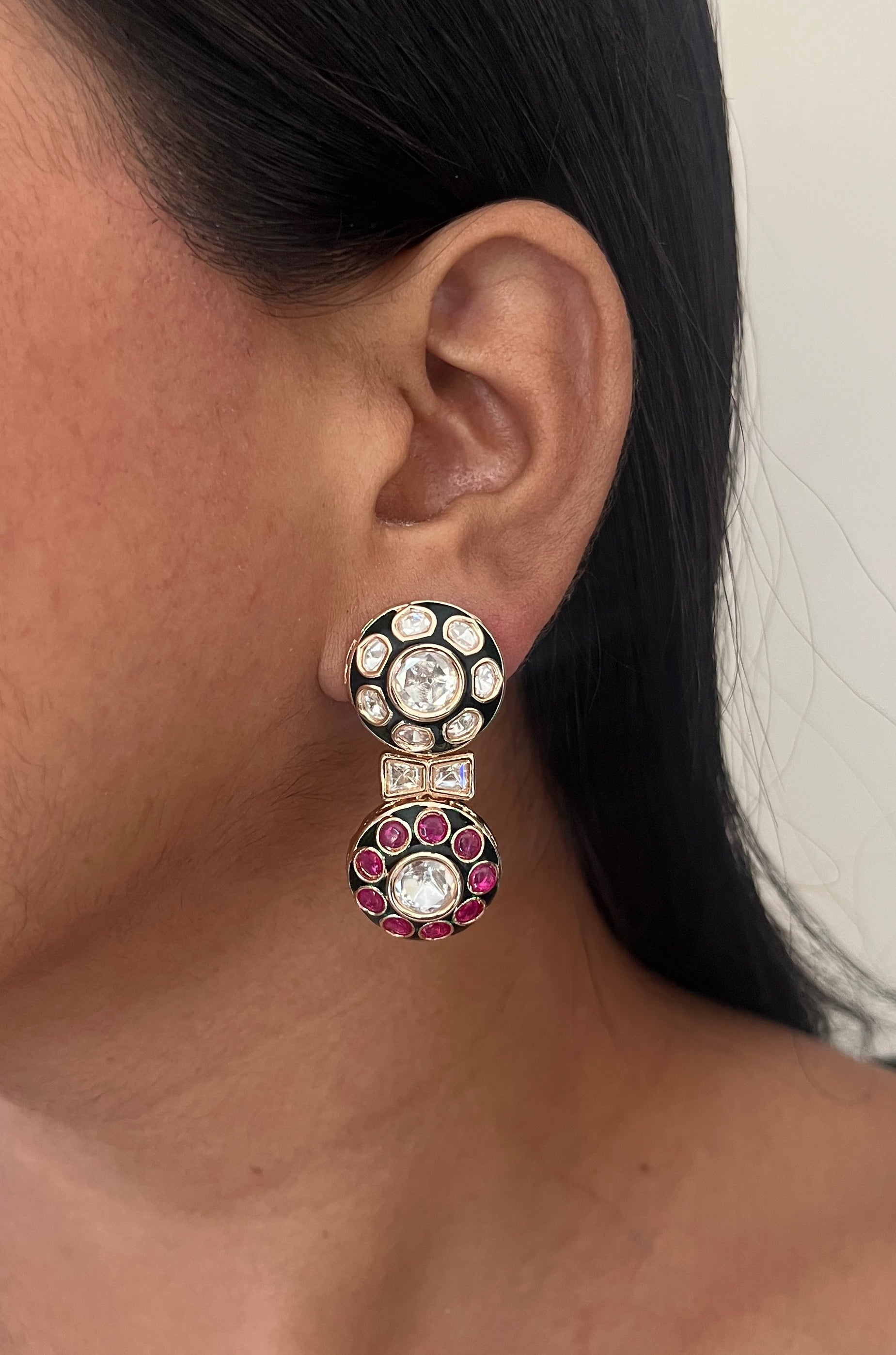 Classic Kundan Meenakari Neckline