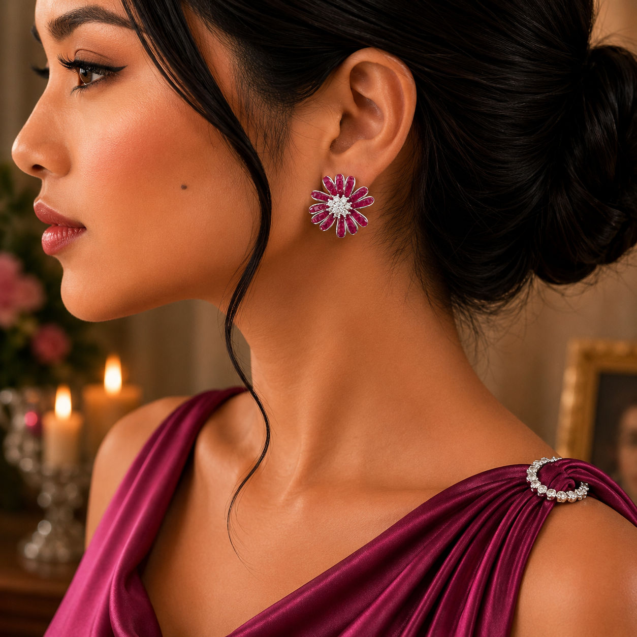 Blooming Petal Stud Earrings