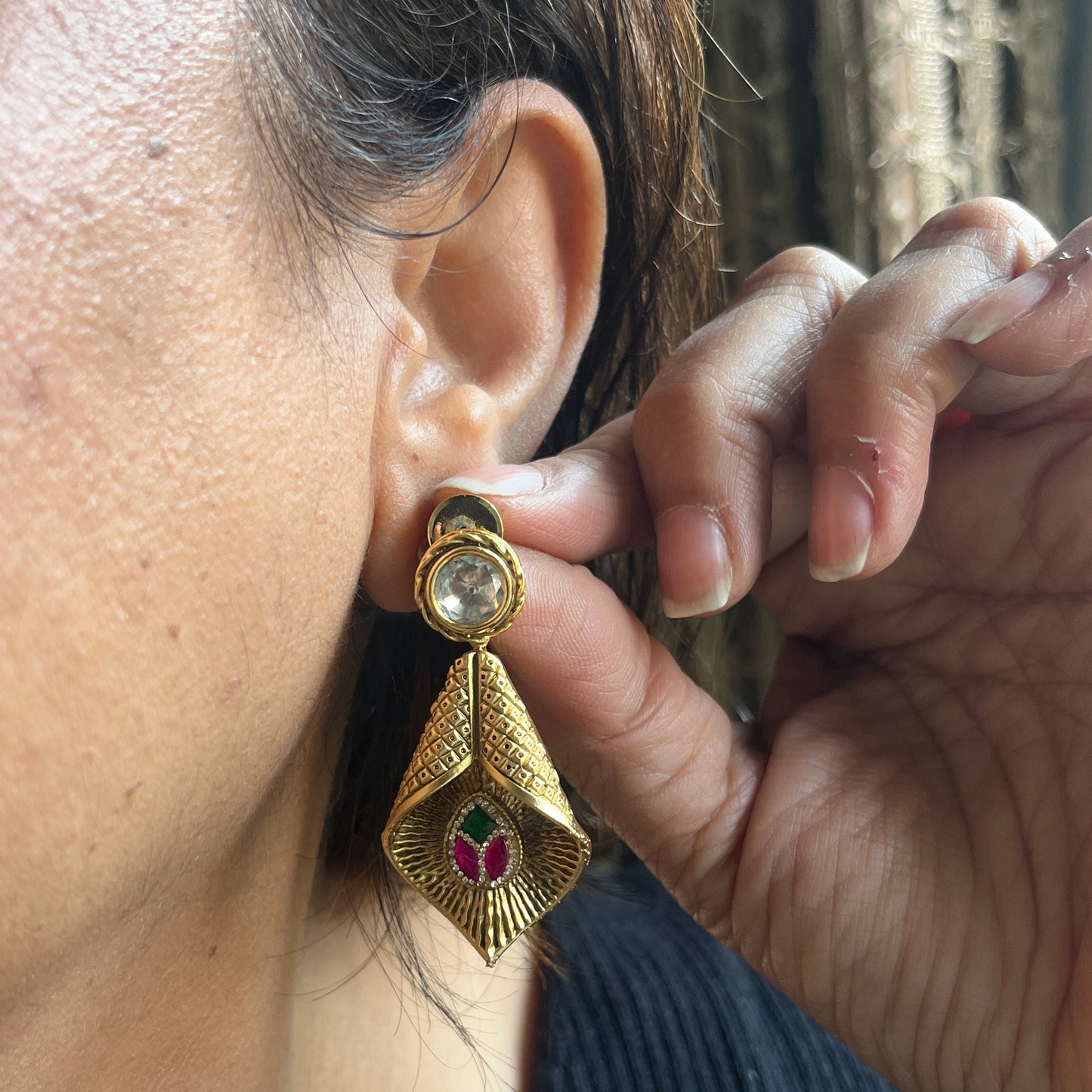 Zeenat-e-Raaj Antique Kundan