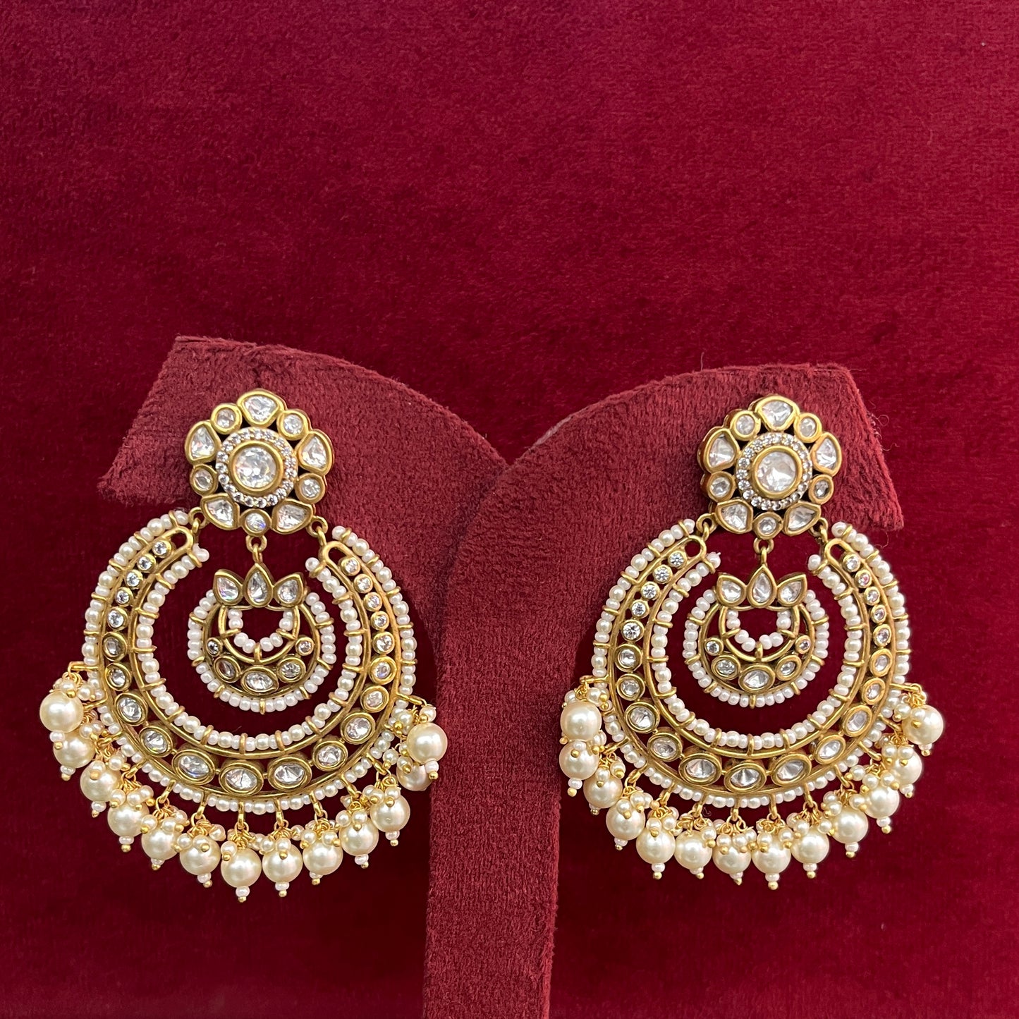 Eternal Chandbali Polki Earrings