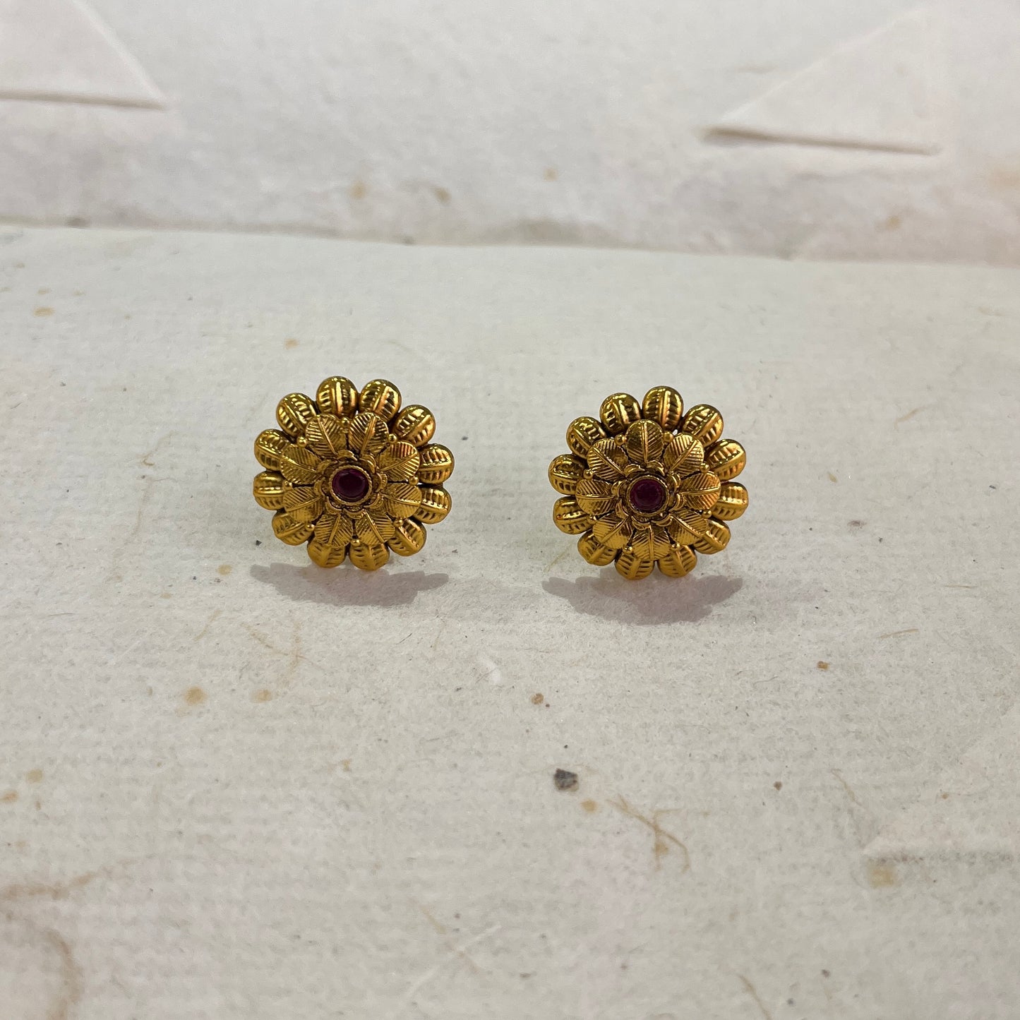 Rangmala Double Tukdi Antique Gold Pendant Set