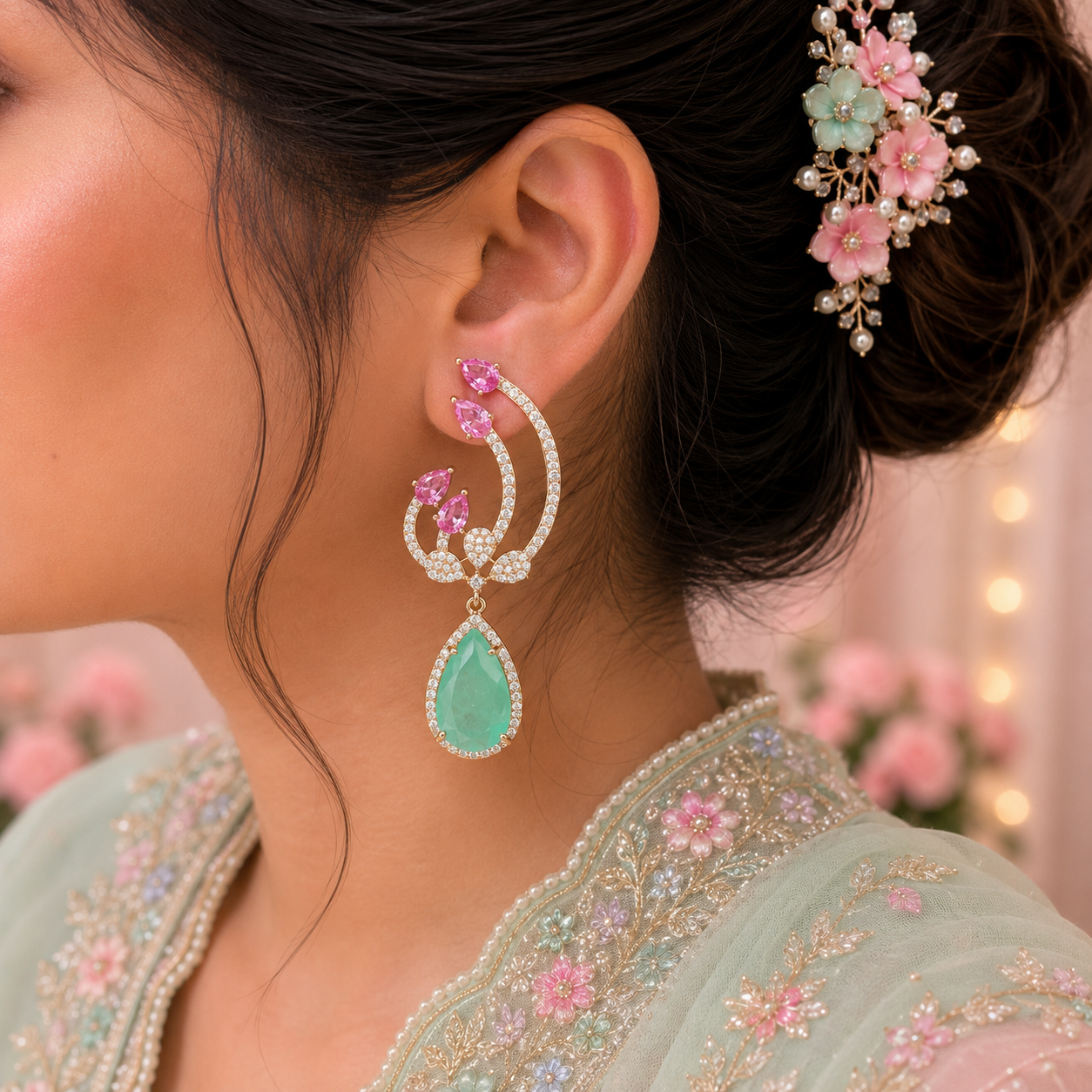 Aurora Cascade Drop Earrings
