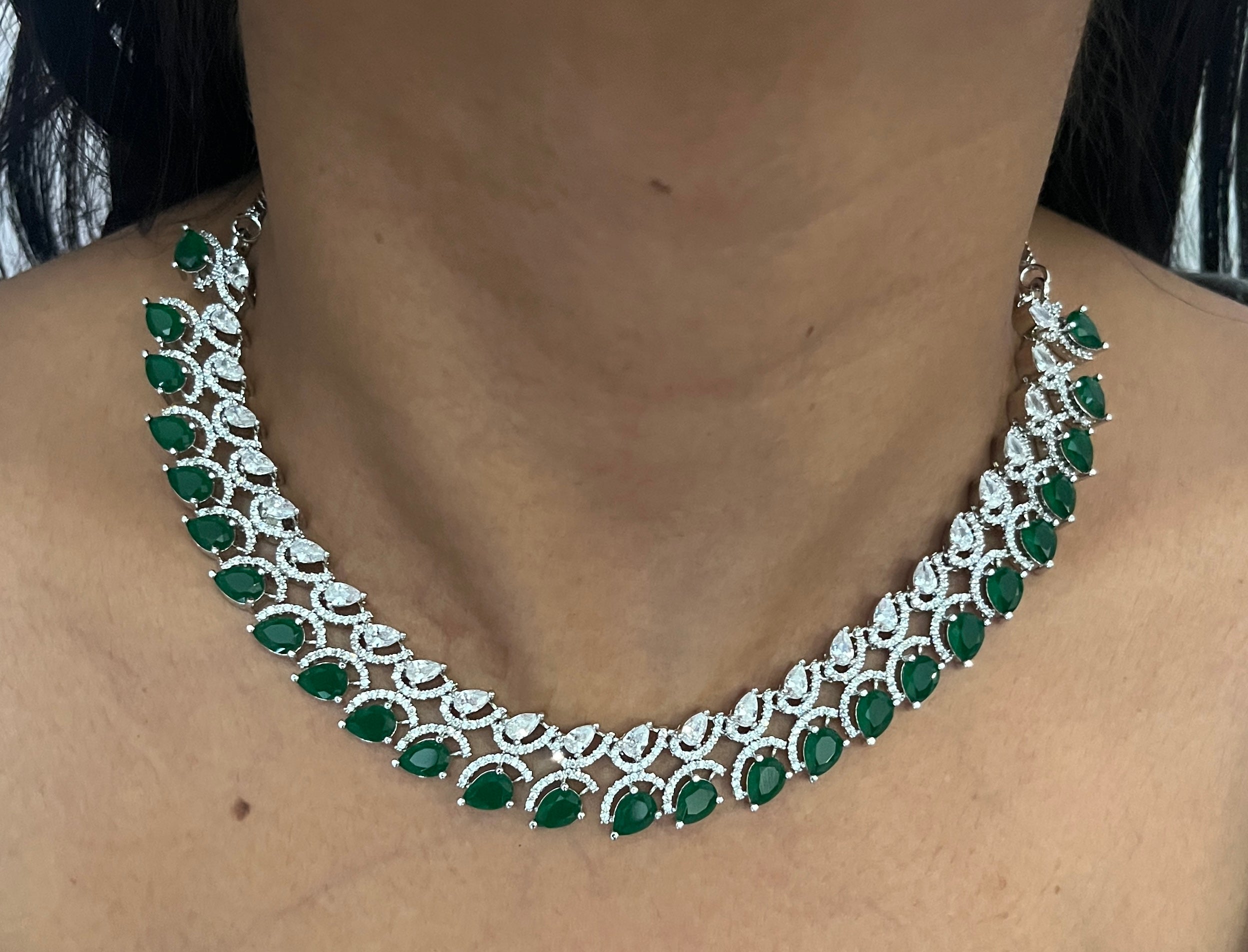 Mehak Classy American Diamond Necklace