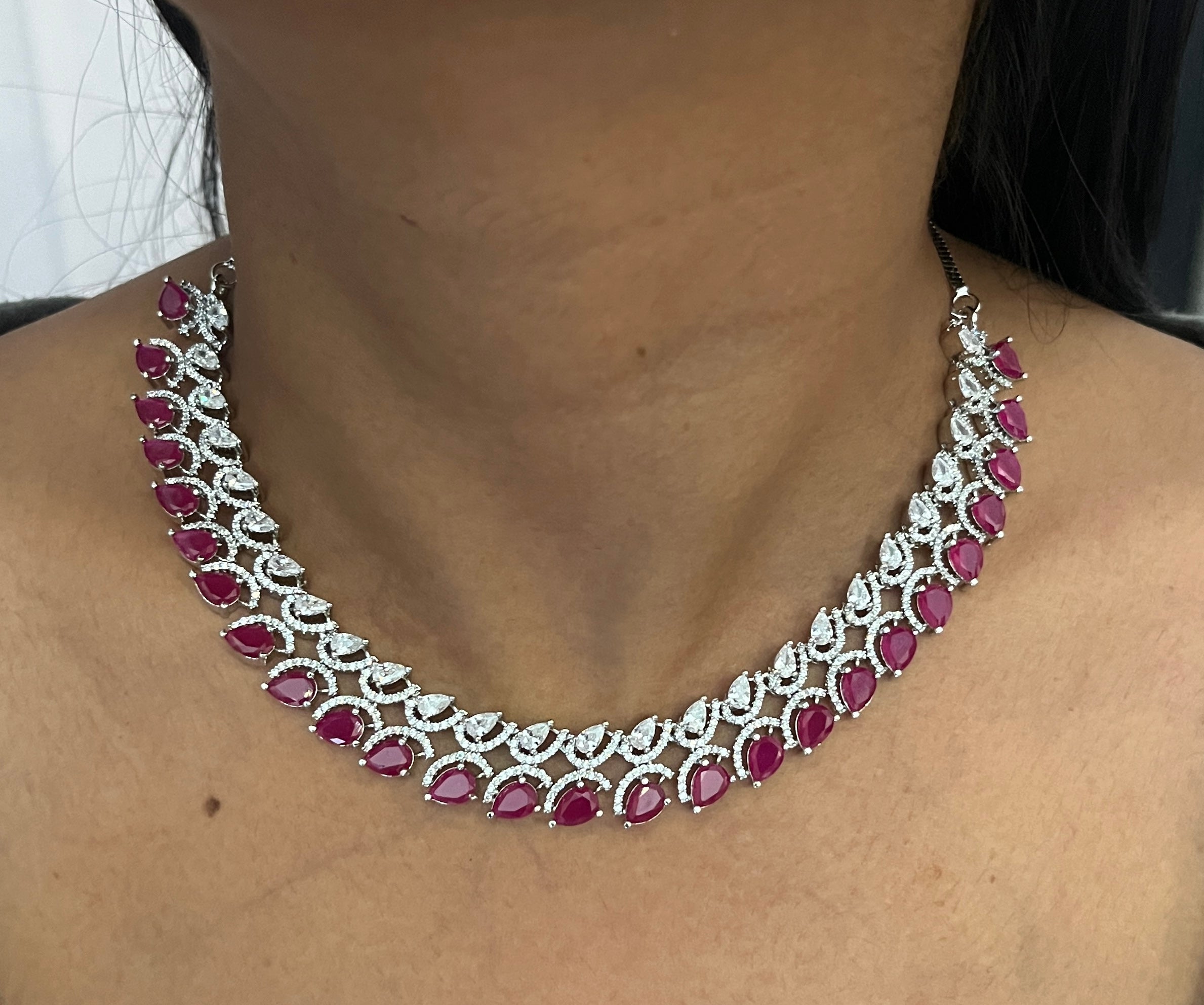 Mehak Classy American Diamond Necklace