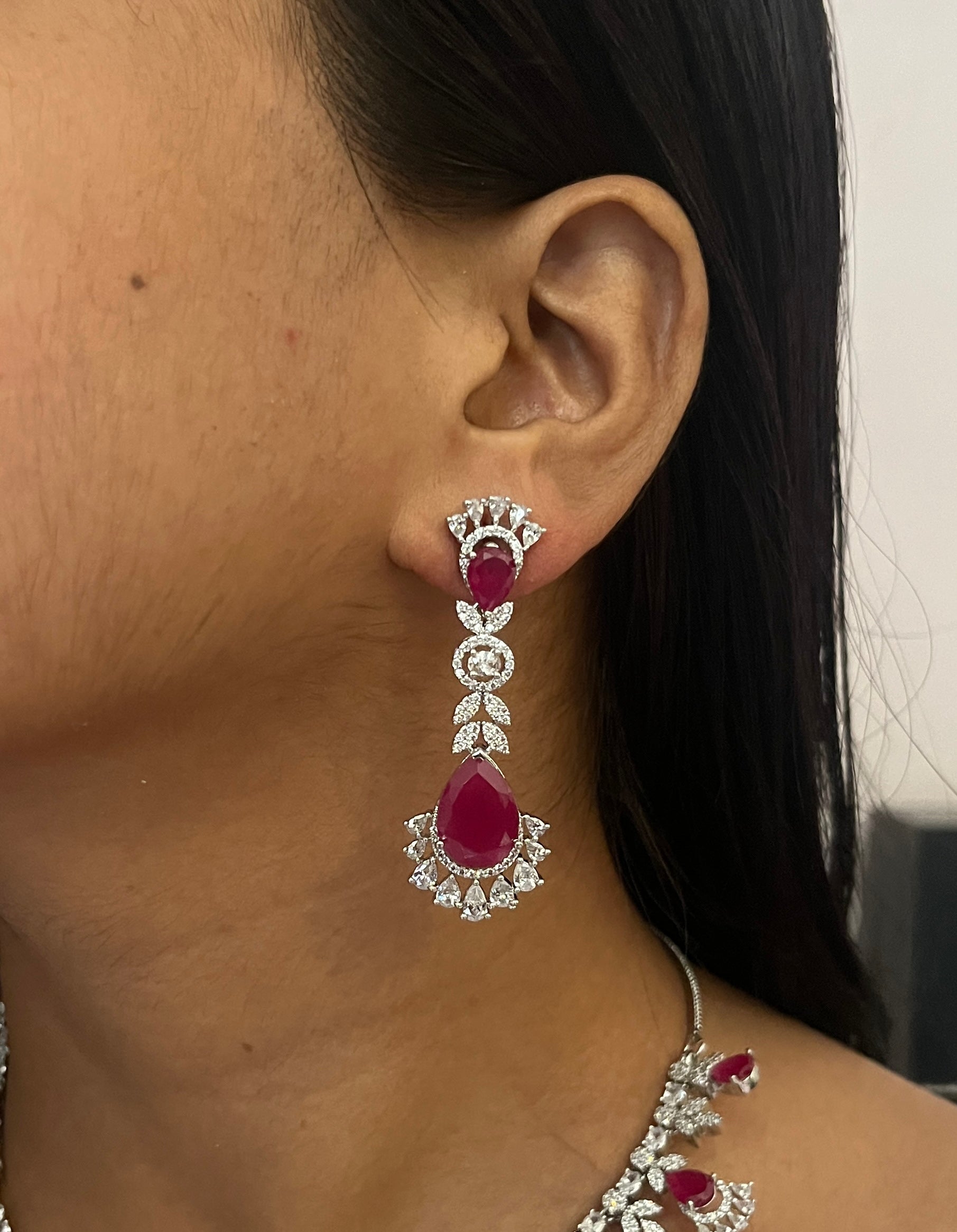 Chavi Doublet American Diamond necklace