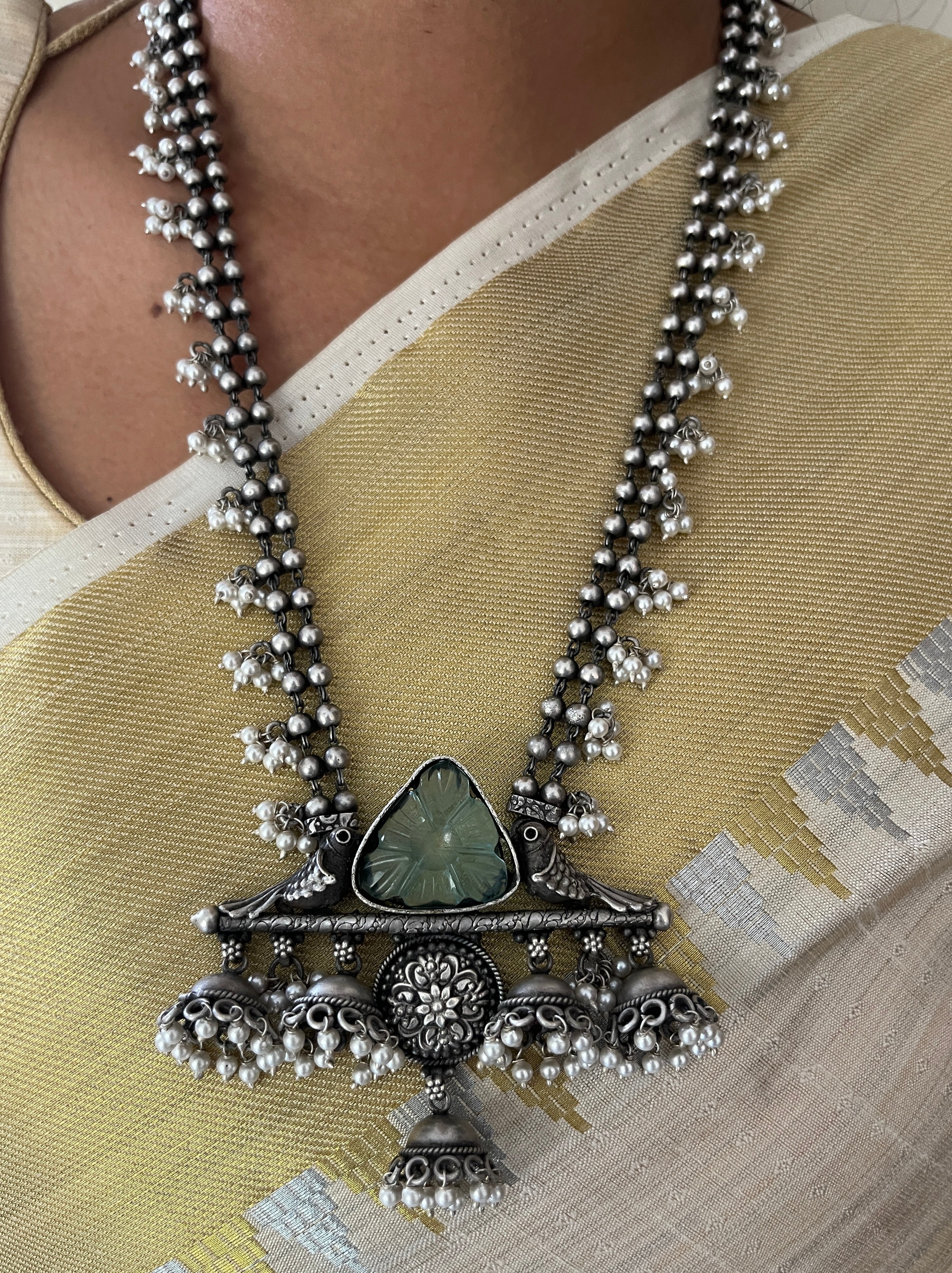 Divine Jhumkis Rani Haar