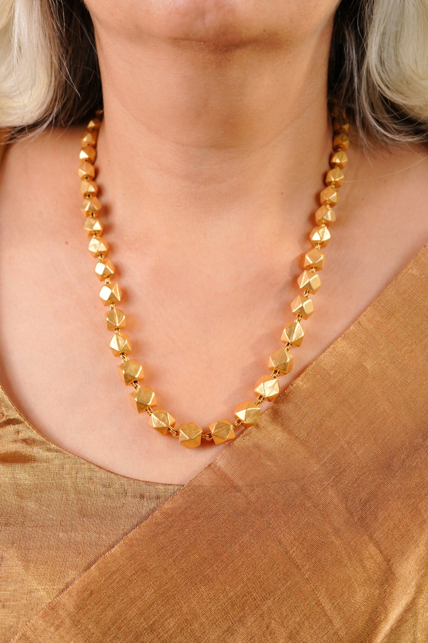 Aurora Cube Bead Necklace