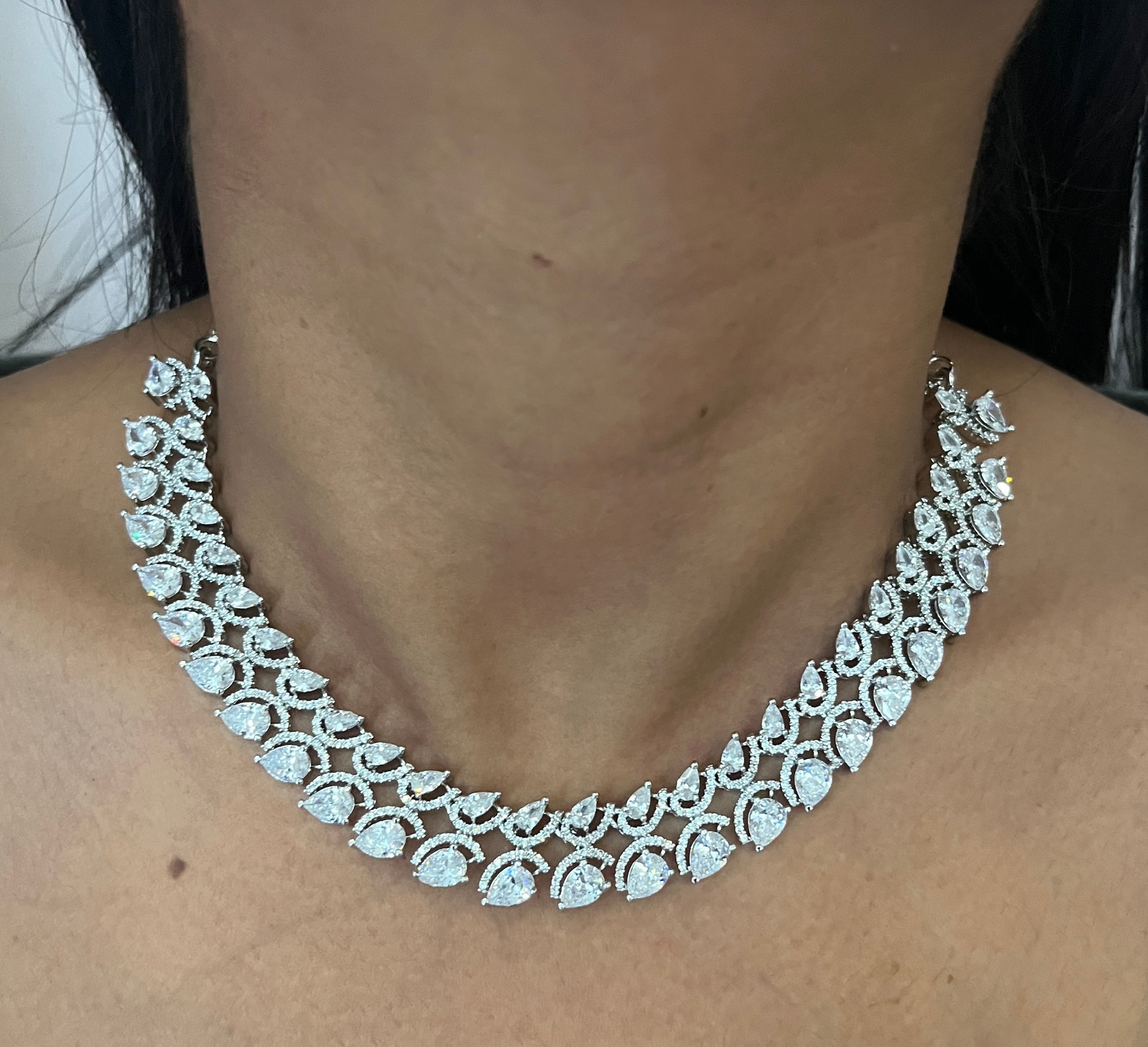 Mehak Classy American Diamond Necklace