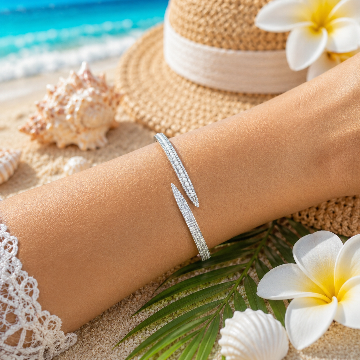 Celestia Wrap Sterling Cuff