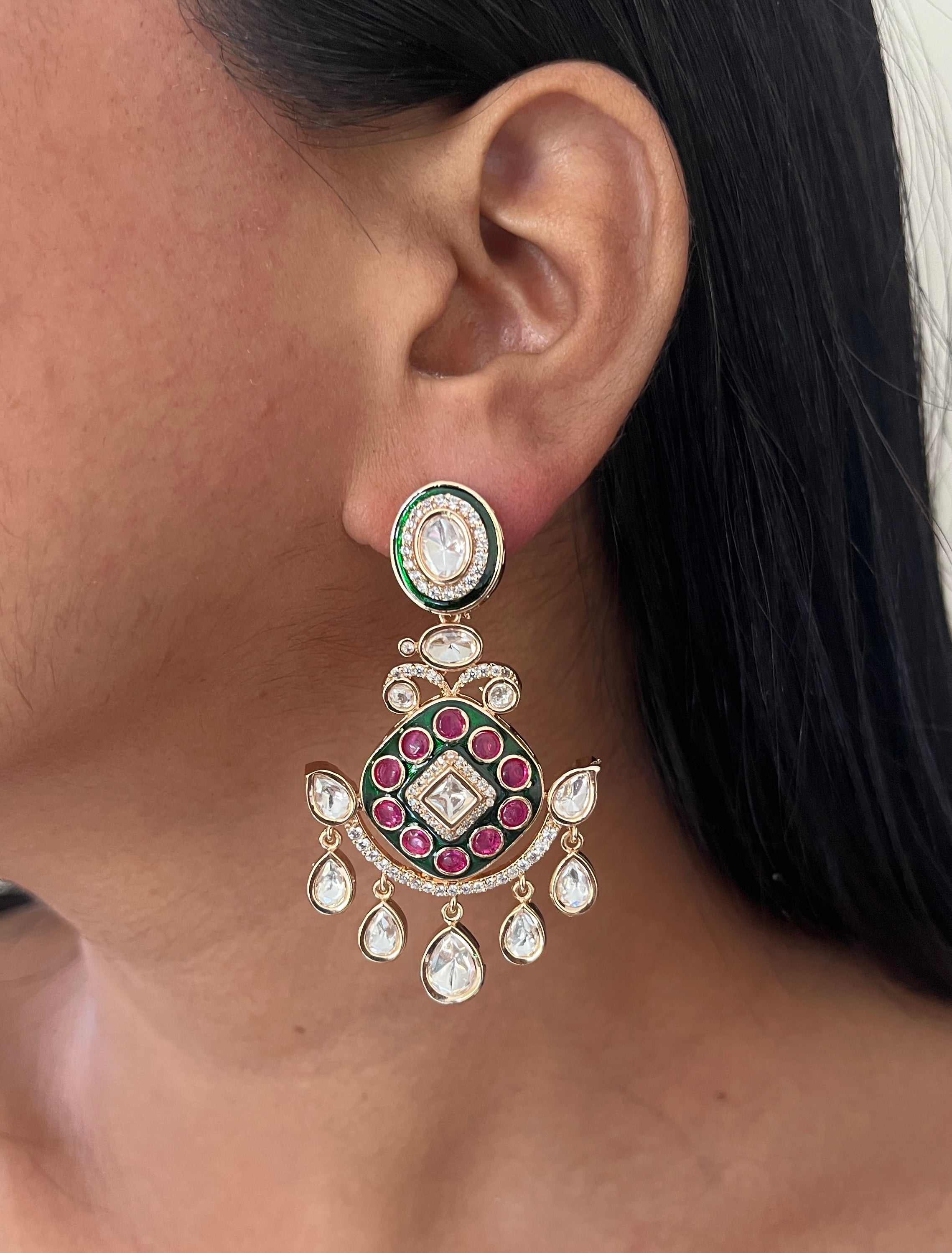 Royal Heritage Meenkari Kundan Set