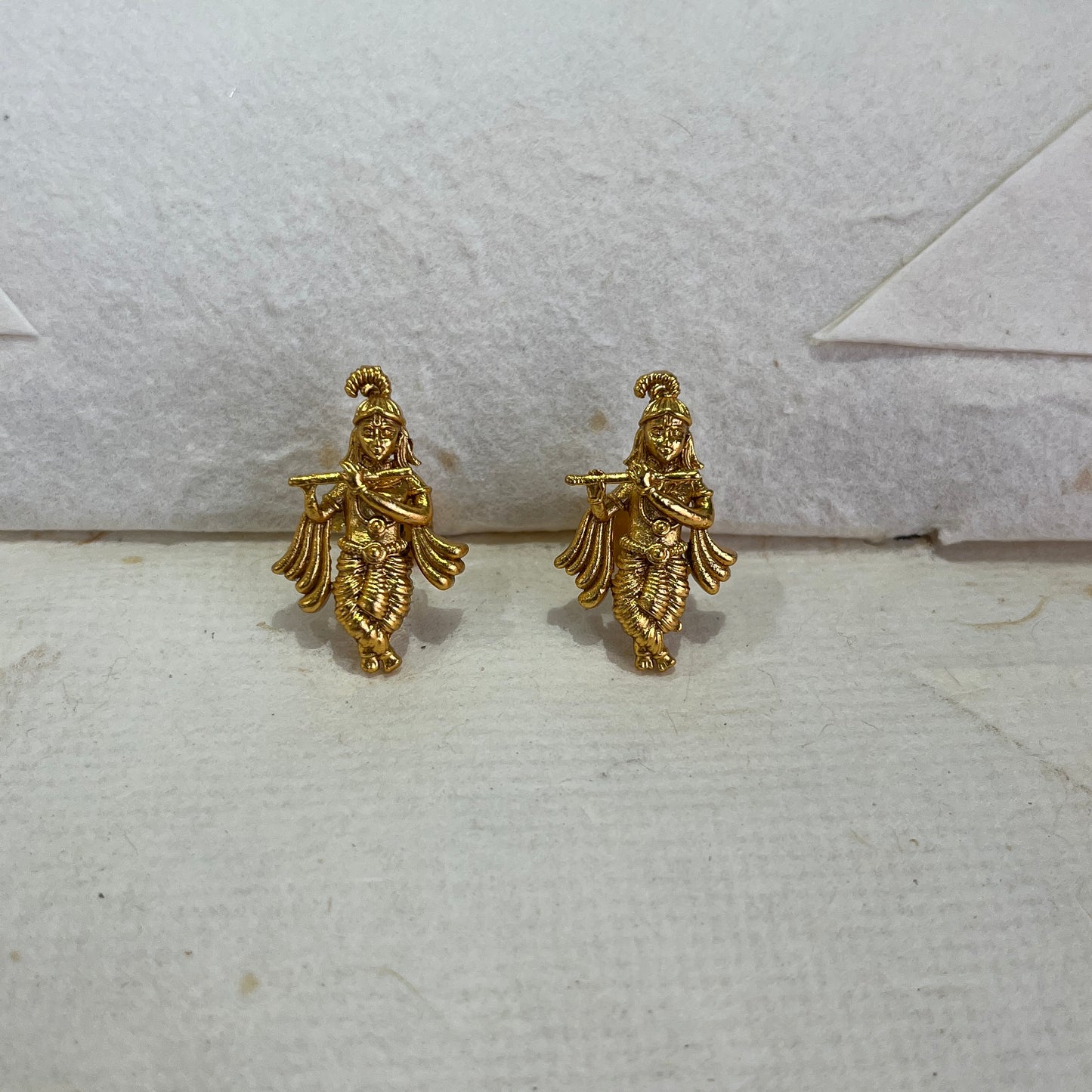 Shri Krishna Temple Pendant Set