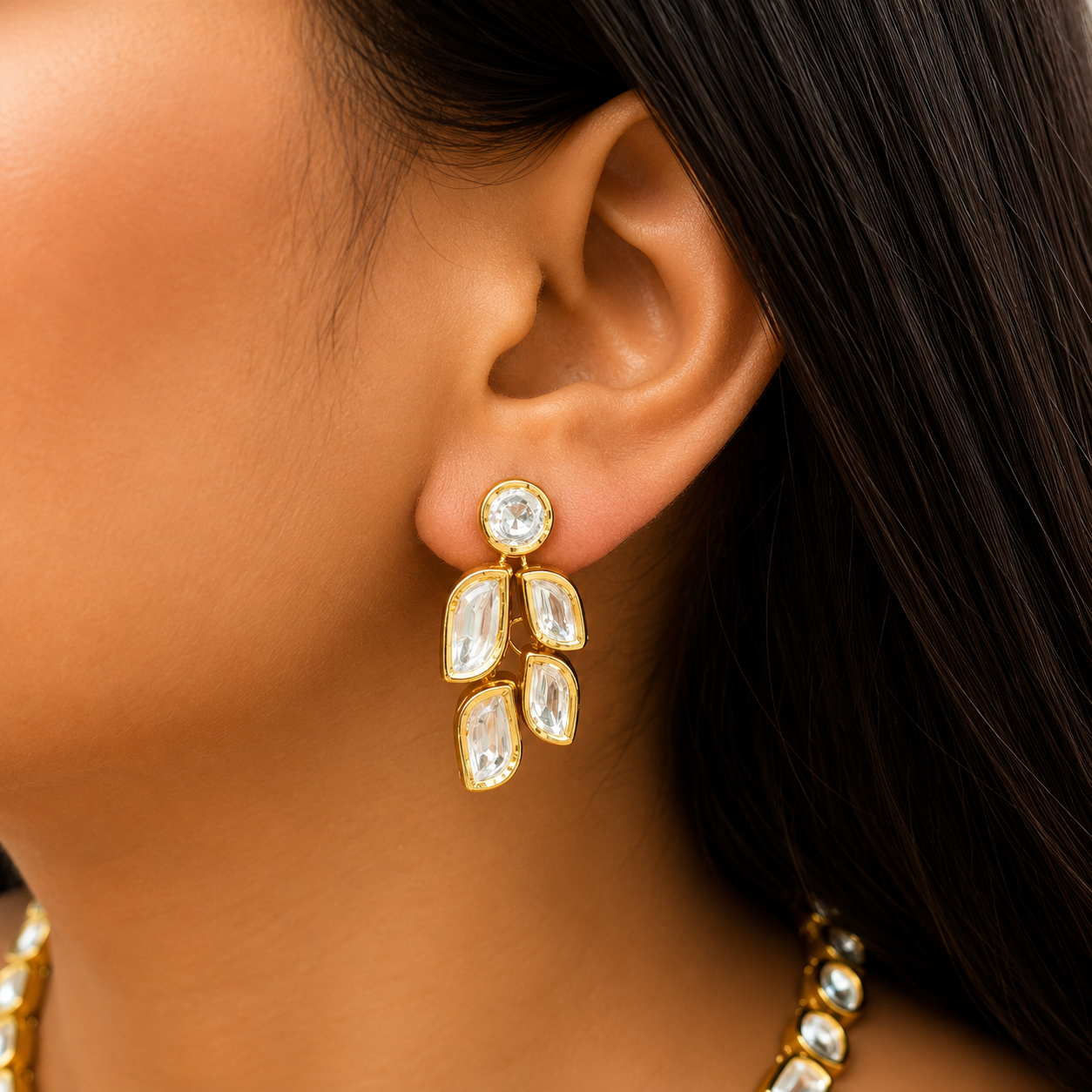 Noor-e-Zareen Marquise Necklace Set