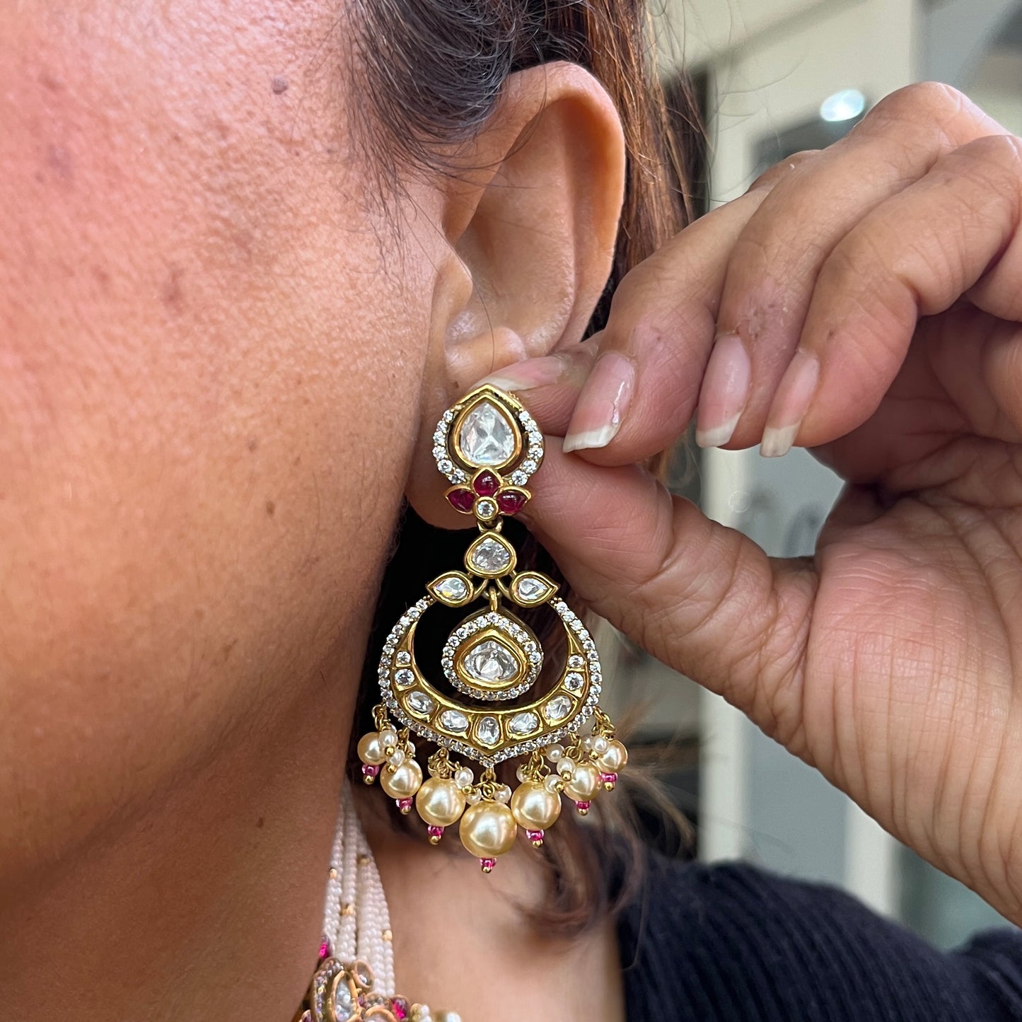 Eternal Meenakari Moissanite Polki Choker