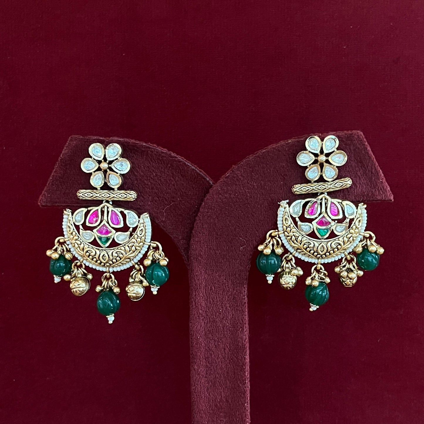 Kamal Shahi Rajwadi Kundan Long Set