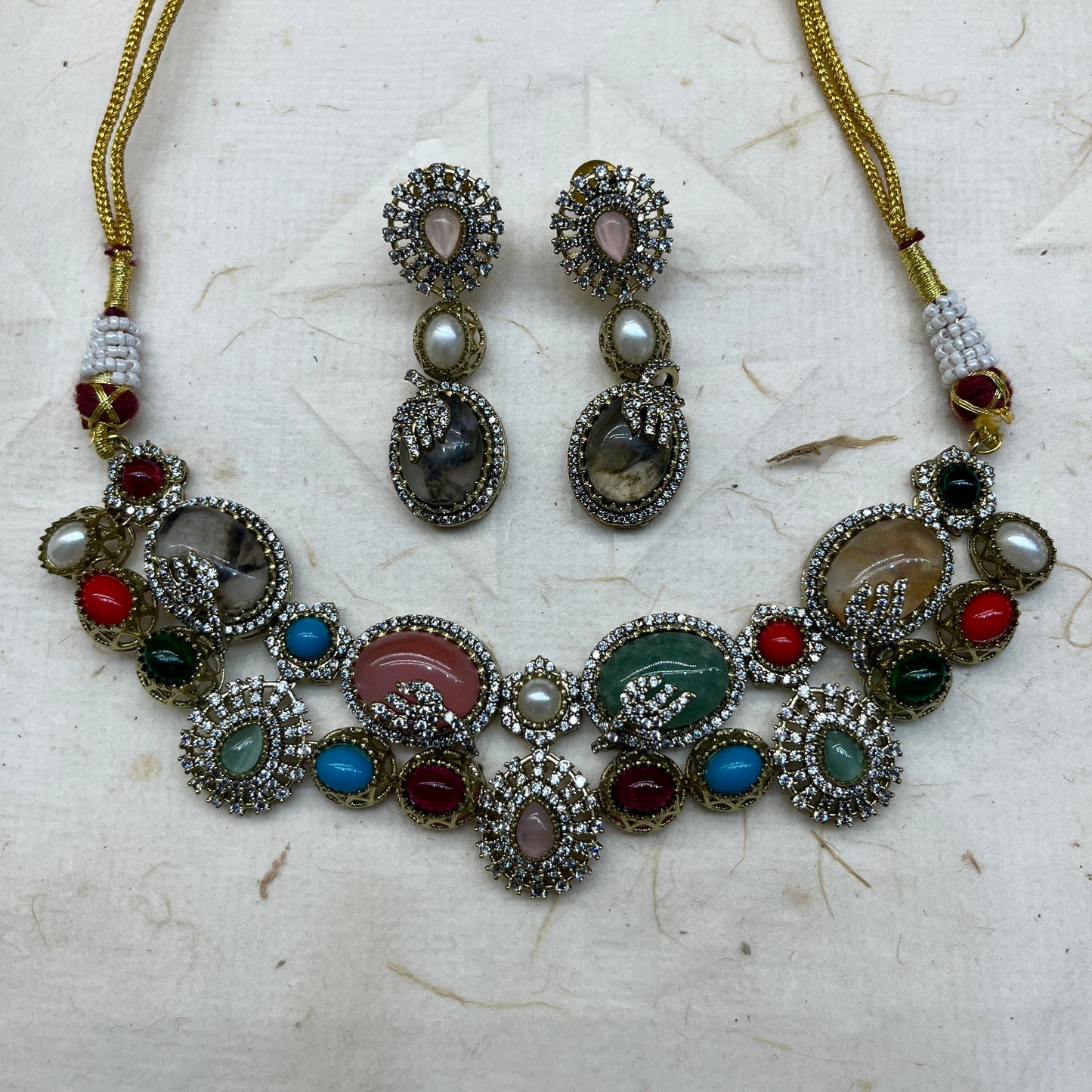 Rangrez Multicolour Stone Set