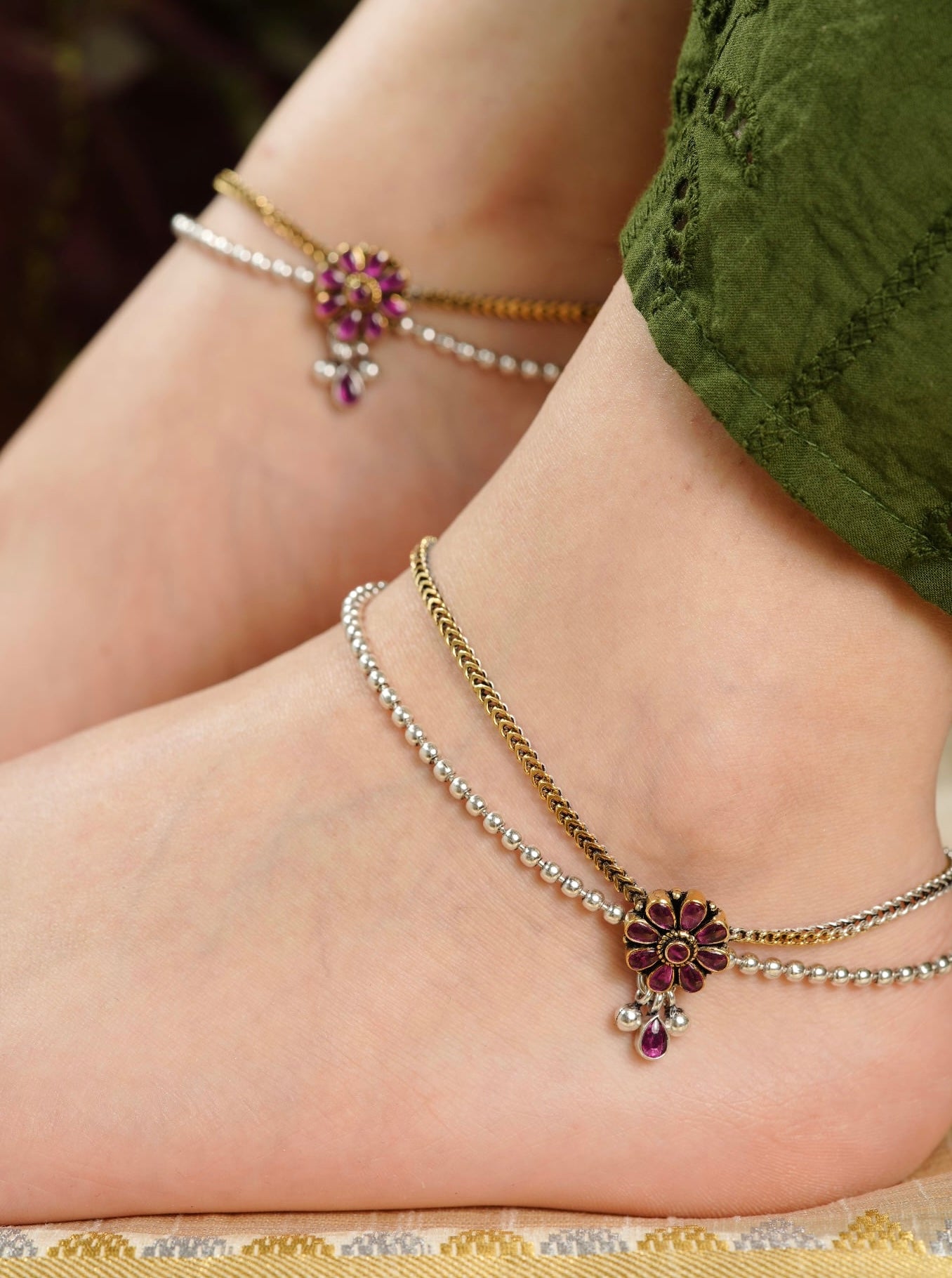 Silver Anklets