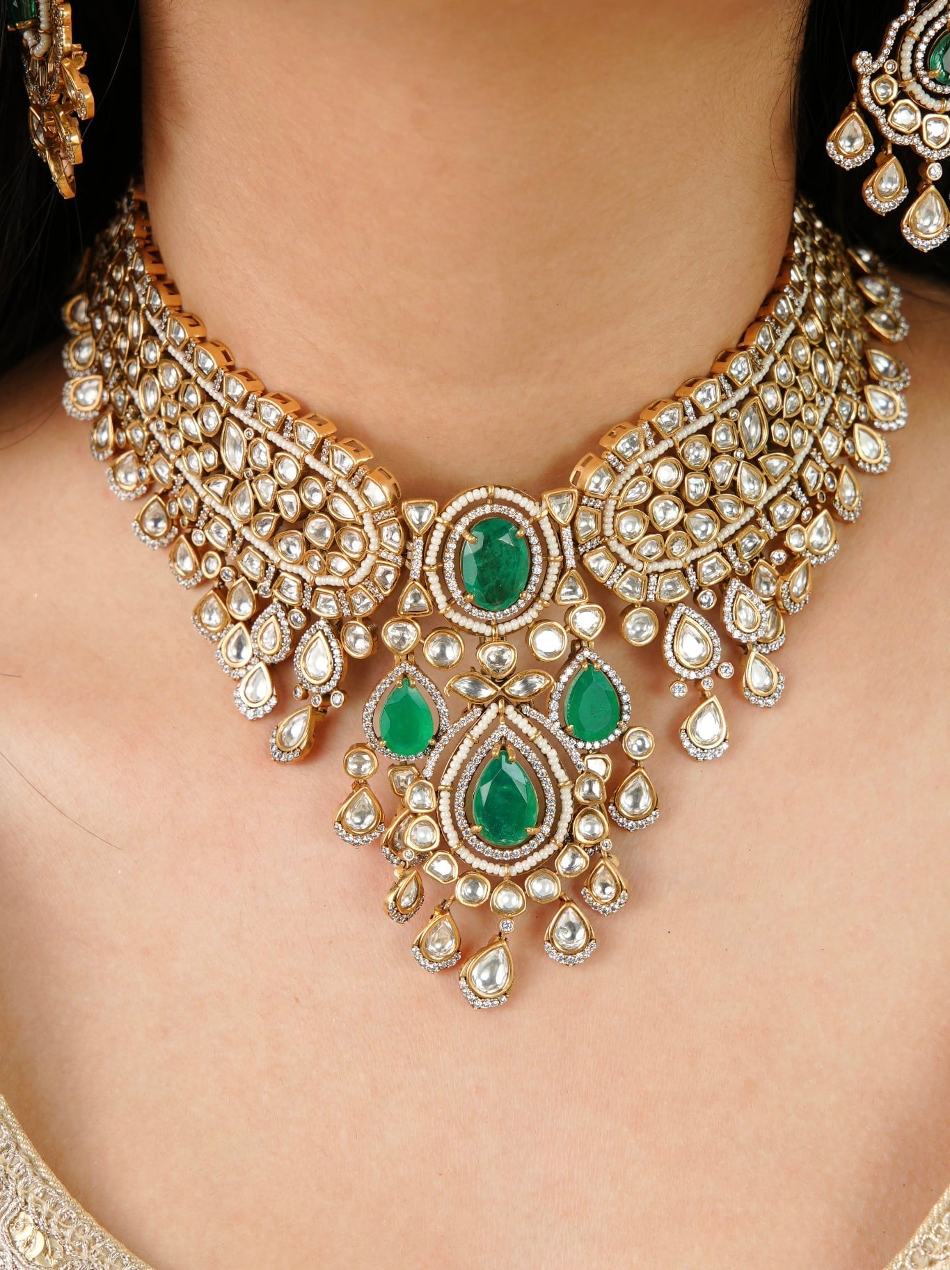 Timeless Moissanite Polki Sets