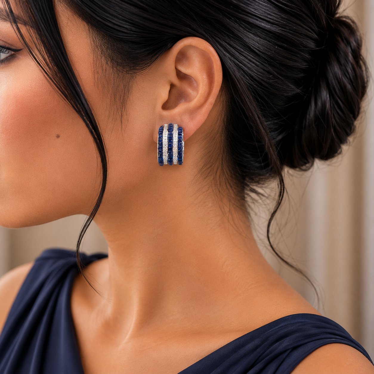 Celeste Triple Hoop Earrings