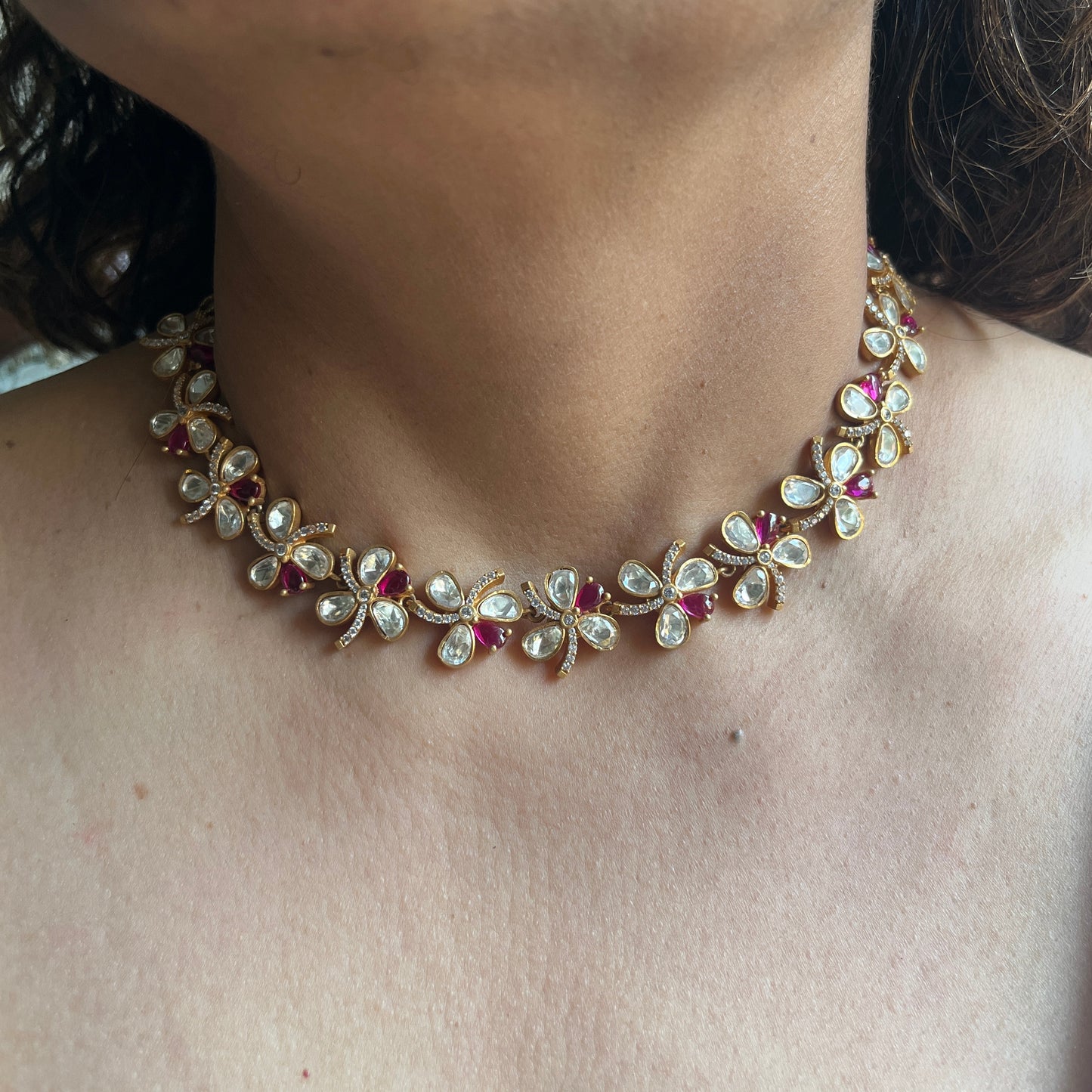 Gulzar Moissanite Polki Set