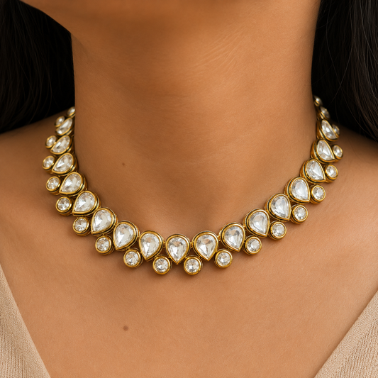 Noor-e-Pearl Kundan Necklace Set