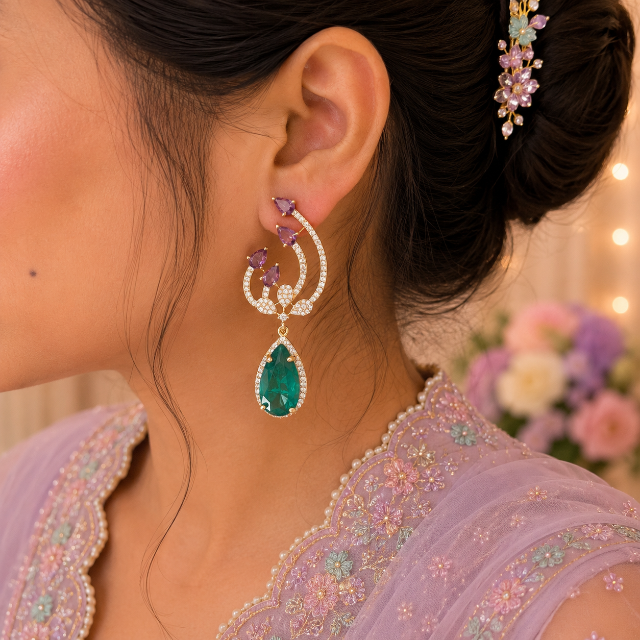 Aurora Cascade Drop Earrings