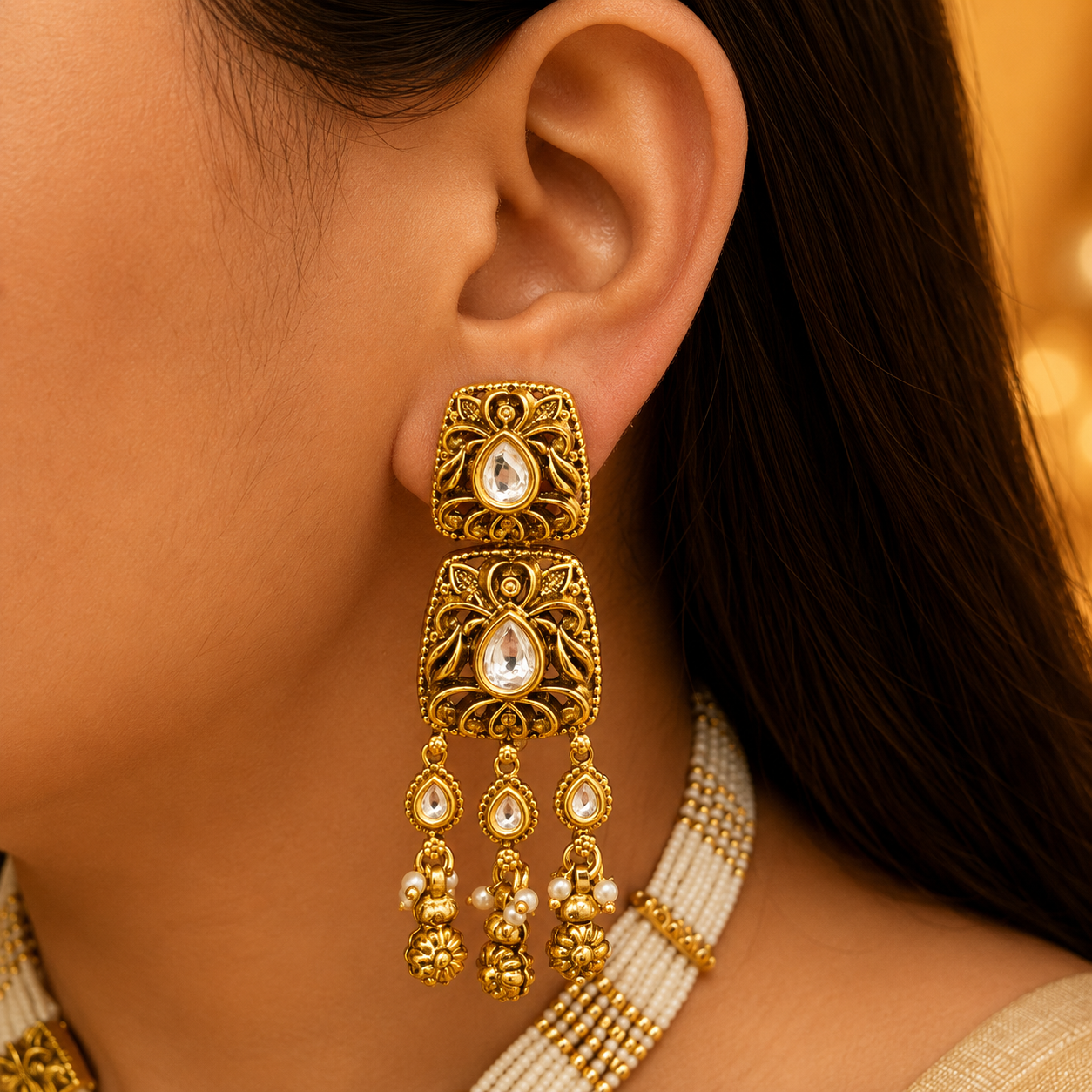 Tukdiya Antique Gold Choker