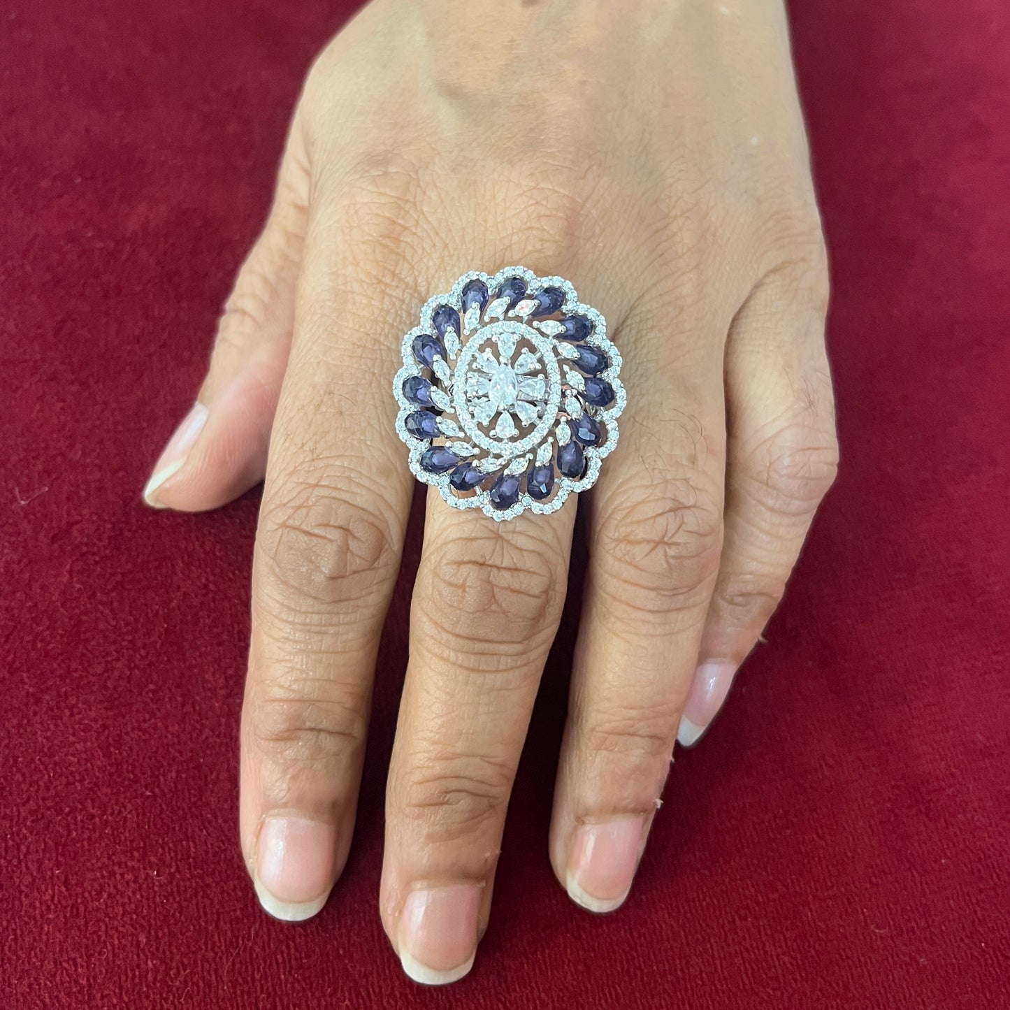 Aurora Oval Pastel Shell Ring