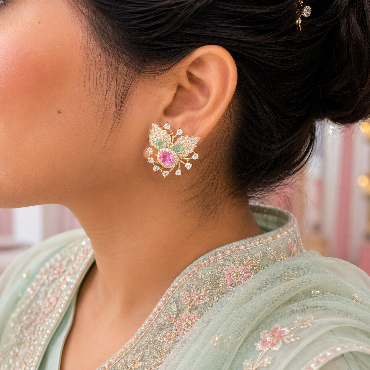 Pastel Flutter Stud Earrings