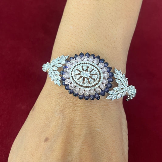 Pastel Radiance Crystal Shell Bracelet