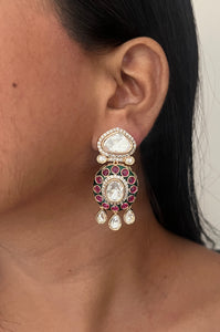 Ziana Heritage Meenakari Kundan set