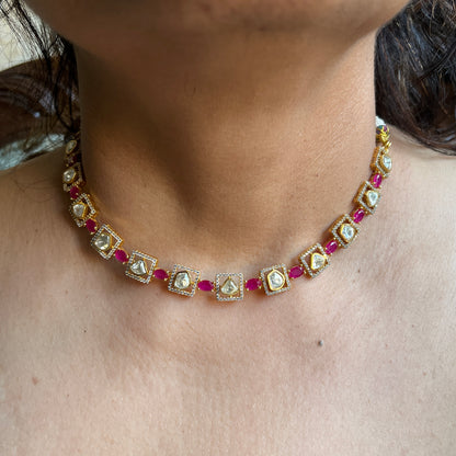 Timeless Duo Polki Necklace