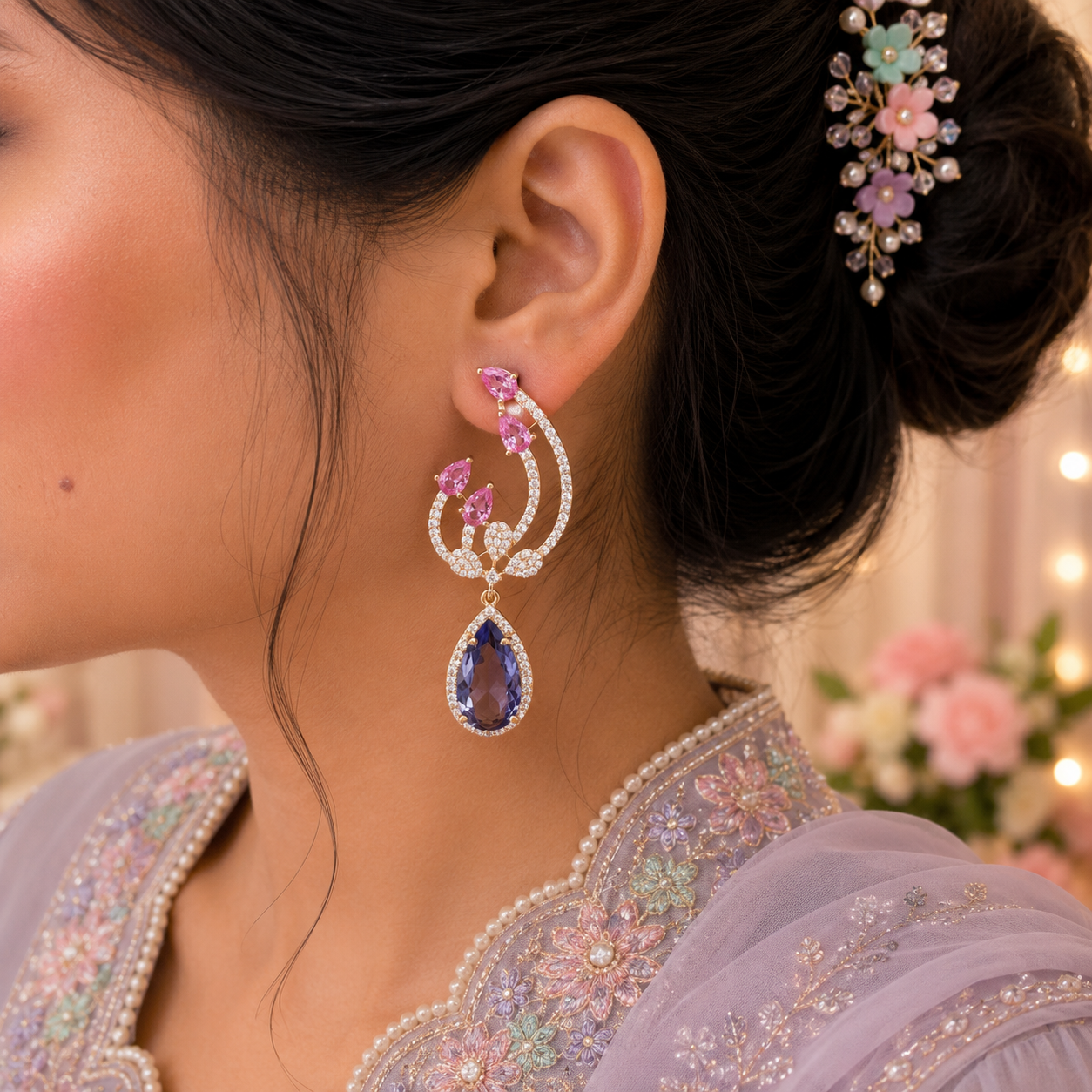 Aurora Cascade Drop Earrings