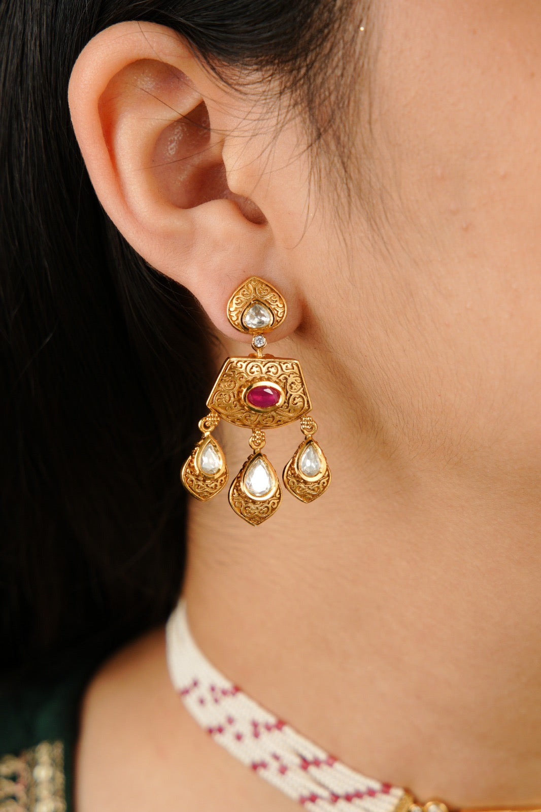 Ruby Glow Kundan Choker