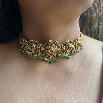 Ruhani Ruby Mint Choker