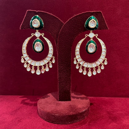 Alia-Inspired Kundan Chandbali Earrings