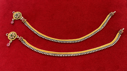Rajwada Dual Tone Anklets