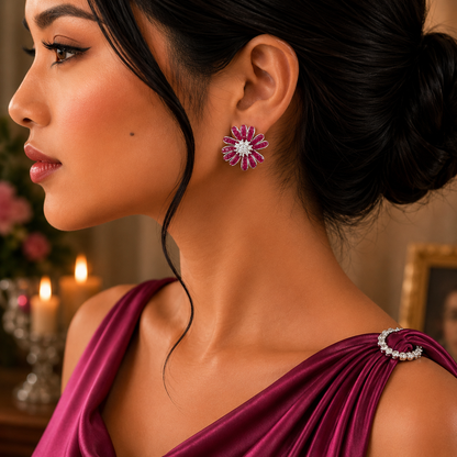 Blooming Petal Stud Earrings