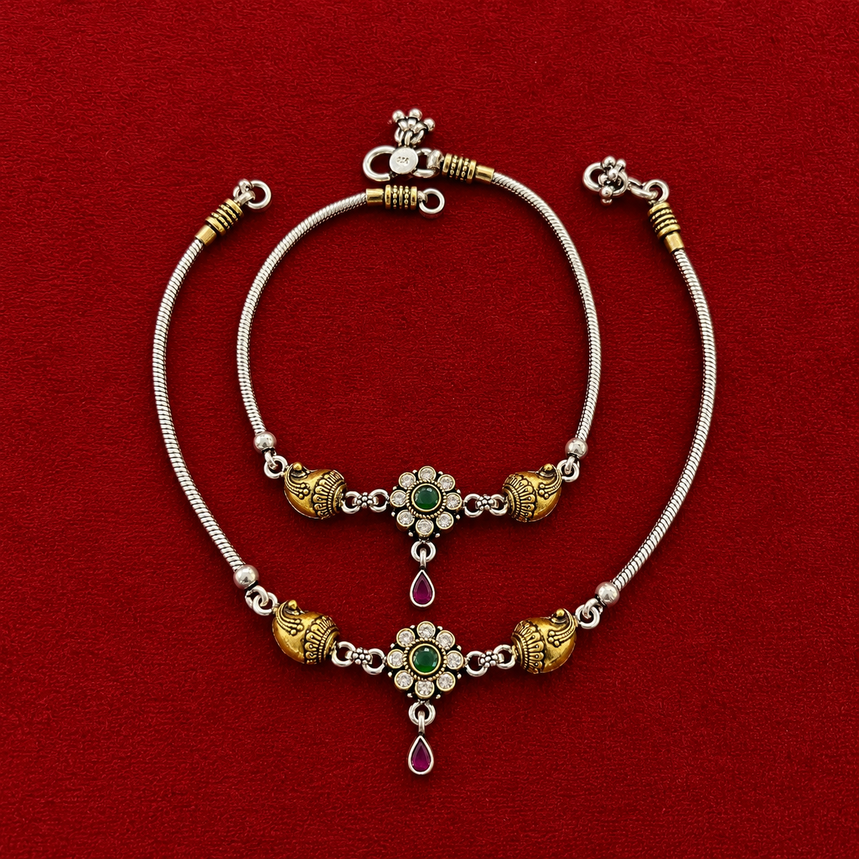 Shankhini Dual Tone Handmade Payal