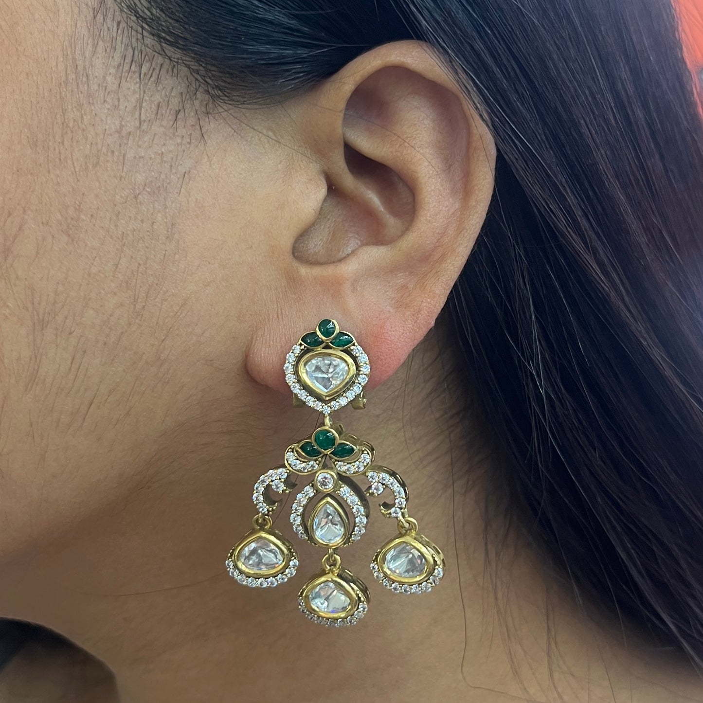 Nooréva Moissanite Polki Necklace Set