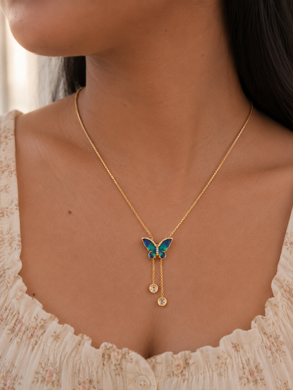Azure Flutter Butterfly Pendant Chainset