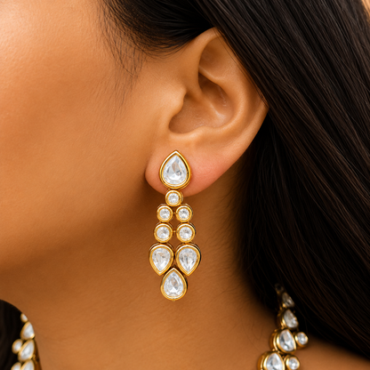 Noor-e-Pearl Kundan Necklace Set