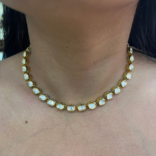 Anvita Oval Kundan Gradation Set