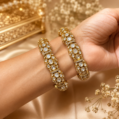 Polki Gajra Bangles
