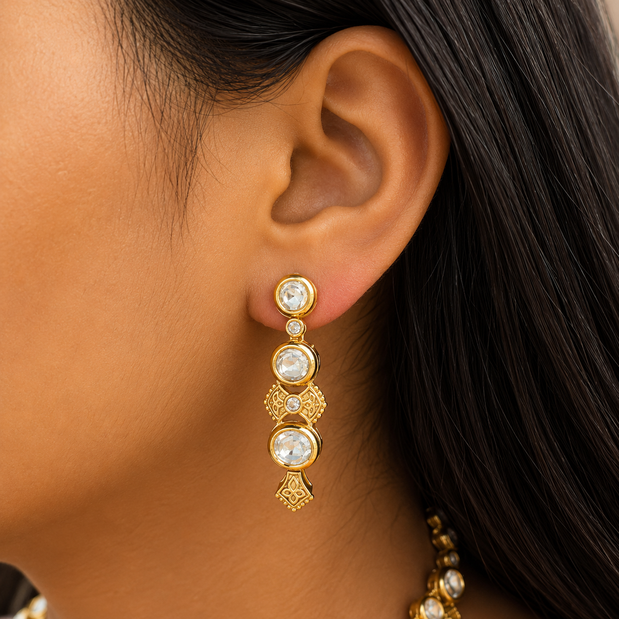 Noor-e-Qadeem Kundan Necklace