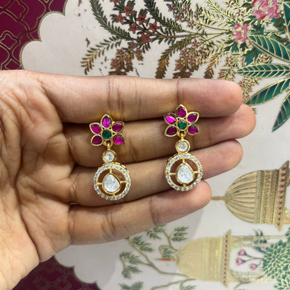 Gulrukh Polki Drops