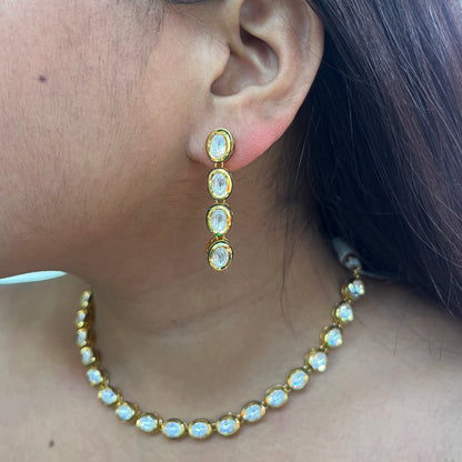 Anvita Oval Kundan Gradation Set