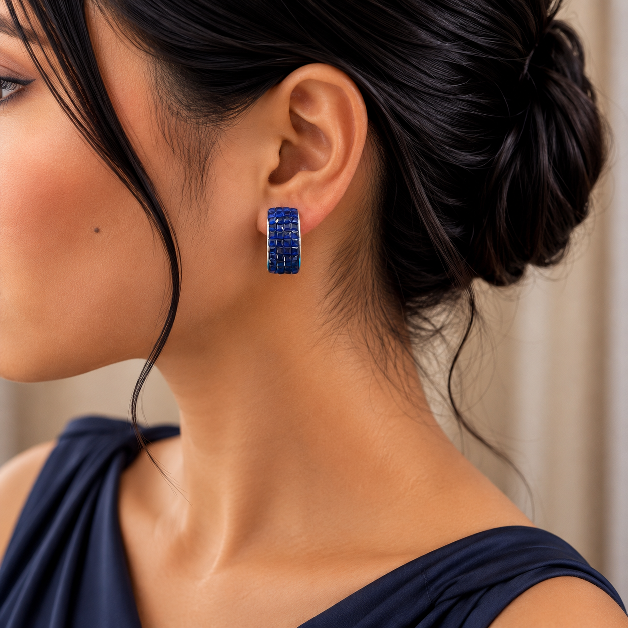 Aurora Pavé Hoop Earrings