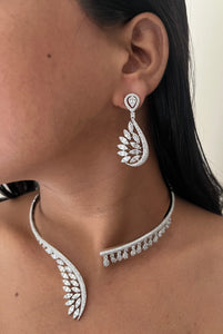 Syna American Diamond Collar Necklace