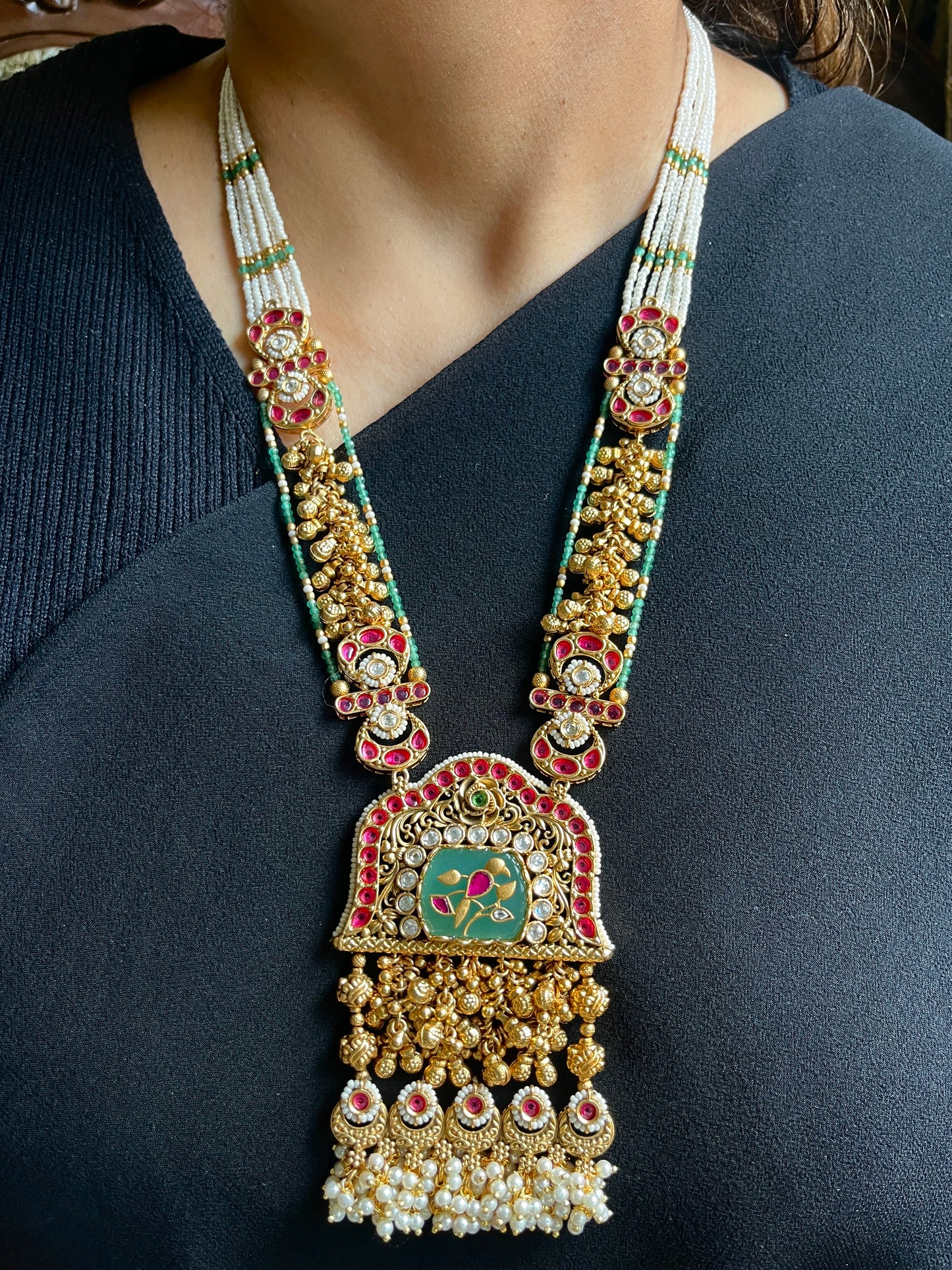 Mayura Mint Heritage Long Set