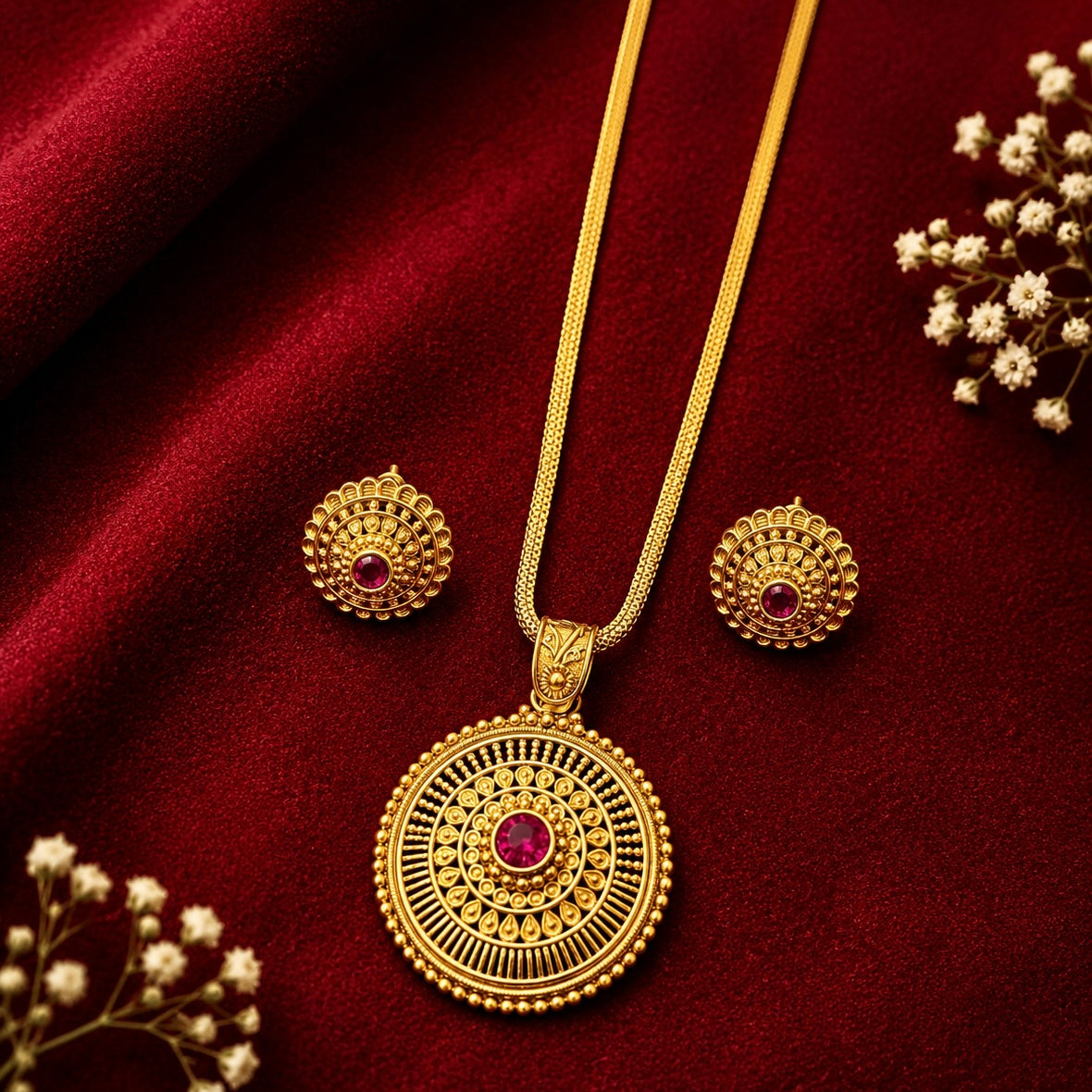Virasat Classic Pendant Set